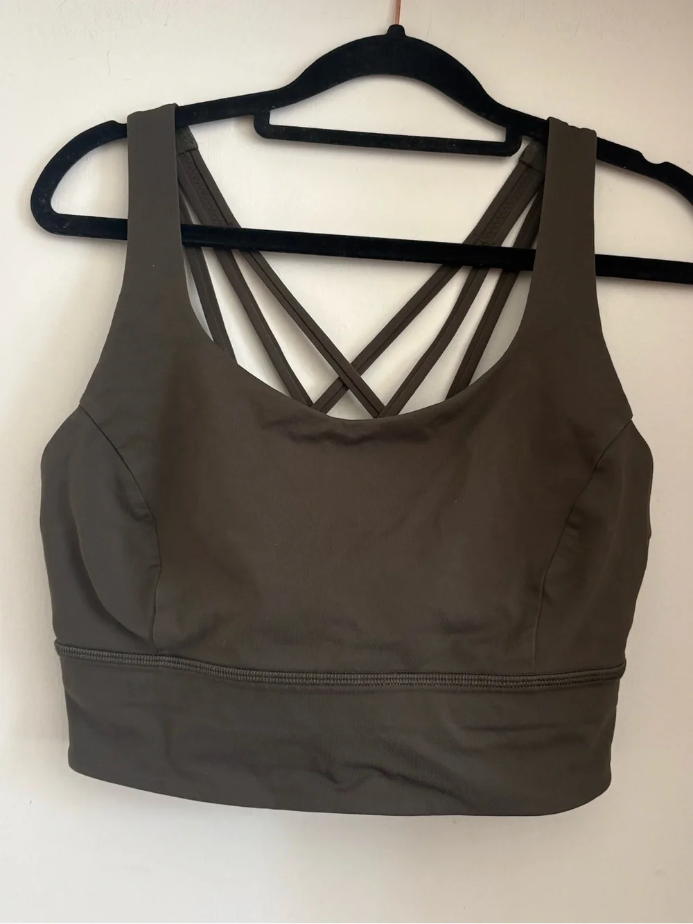 lululemon athletica Olive Energy Long line  Sports Bra